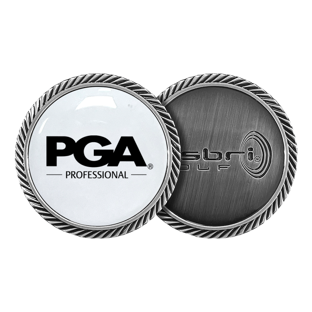 PGA Professional 40mm Helix Resin Ball Marker in Gift Box