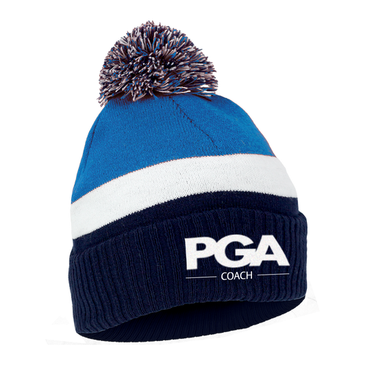PGA Coach Players Pom Beanie