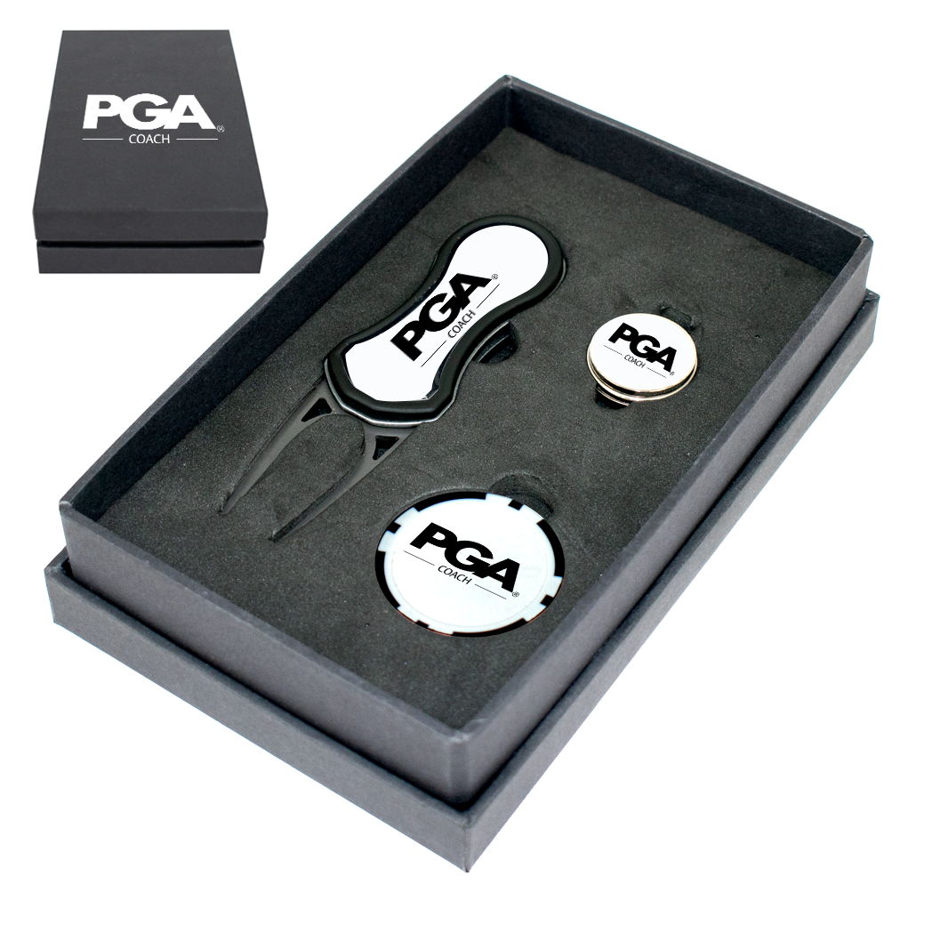 PGA Coach Small Ambassador Gift Box: Viper Pitchmaster/Cap Clip/Monaco Poker Chip