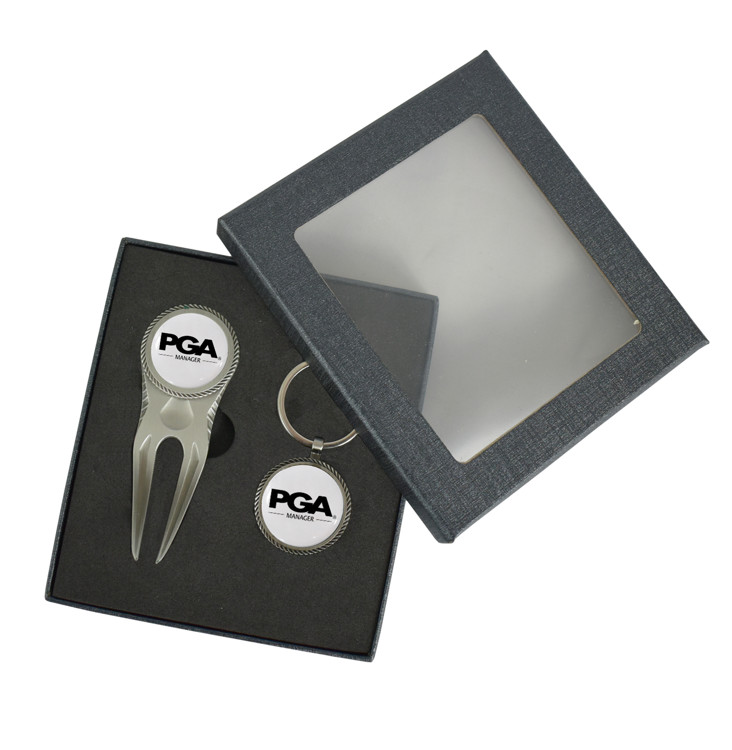 PGA Manager Window Giftbox : Helix Fork & Helix Key Ring